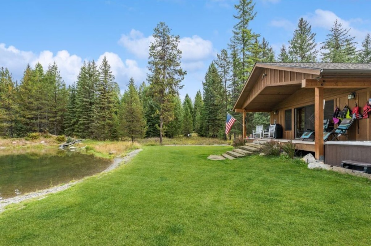 Living Room with Forest View